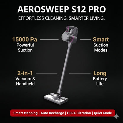 AeroSweep S12 Pro – Ultra-Light Cordless Vacuum