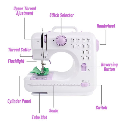 StitchEase Pro 12 – Portable Electric Sewing Machine