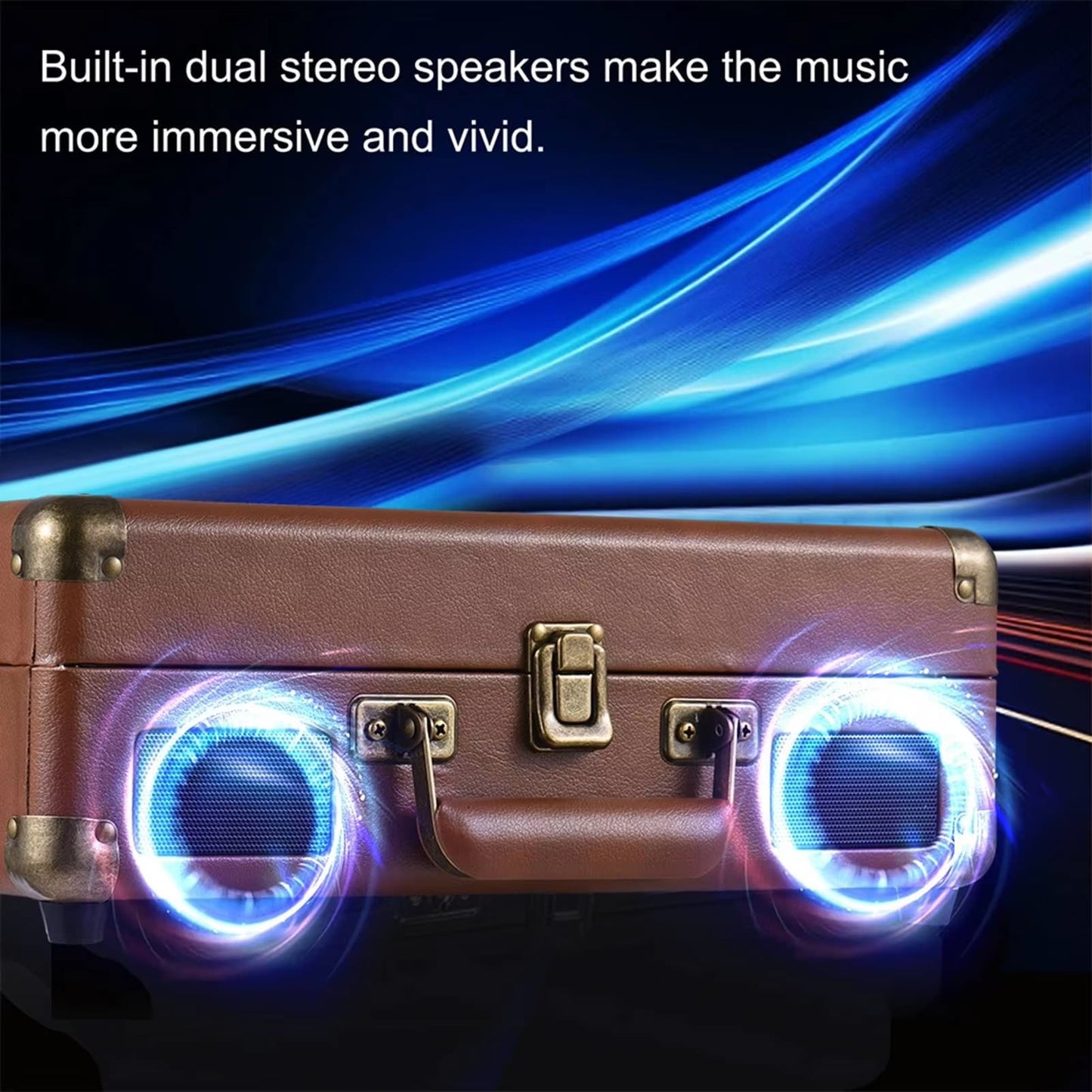 NovaTune Bluetooth Vinyl Record Player