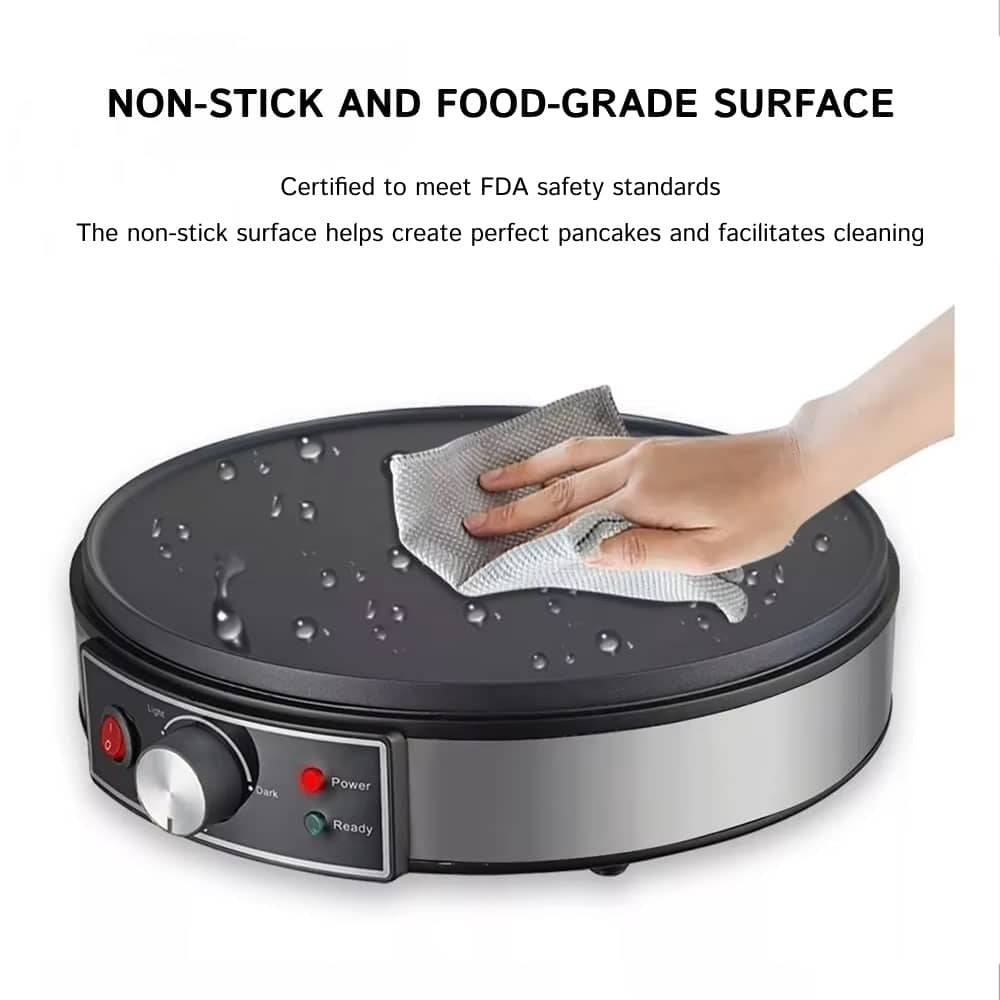 GlideCrêpe Pro – Premium Non-Stick Electric Crepe Maker